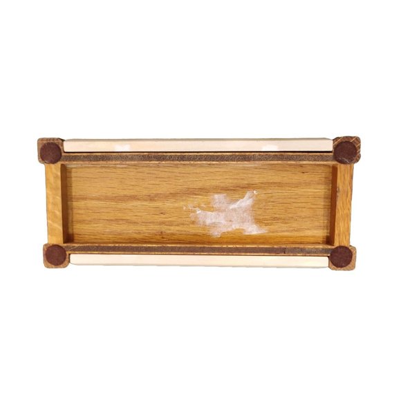Vtg US Dept Of Interior & Agriculture Bird Duck Stamp Theme Wooden Napkin Holder - Picture 6 of 15